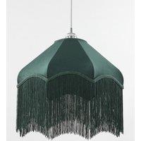 Fringed Velvet Lamp Shade