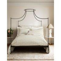V&A Pure Cotton Kerala Duvet Cover Ivory Mix