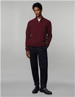 Pure Cashmere Half Zip Jumper