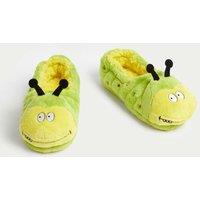 Colin the Caterpillar Kids' Colin The Caterpillar Slippers (4 Small - 6 Large) Green Mix