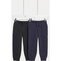 2pk Cotton Rich Joggers (2-8 Yrs)