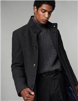 JAEGER Pure Wool Overcoat Charcoal