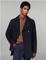 JAEGER Pure Wool Peacoat Navy