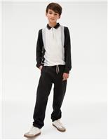 Relaxed Cotton Rich Elasticated Waist Chinos (6-16 Yrs)