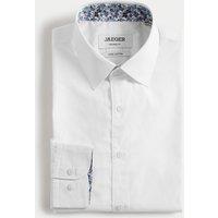 Tailored Fit Pure Cotton Floral Trim Shirt