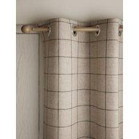 Windowpane Eyelet Blackout Curtains