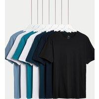 7pk Pure Cotton Crew Neck T-Shirts