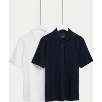 2 Pack Pure Cotton Polo Shirts