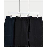 2pk Pure Cotton Jersey Shorts