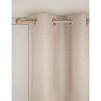 M&S Herringbone Eyelet Curtains Natural