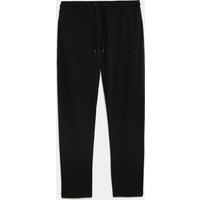 M&S Cotton Rich Straight Leg Joggers Black