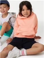 M&S Cotton Rich Plain Hoodie (2-8 Yrs) Antique Rose