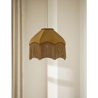 Fringed Velvet Lamp Shade