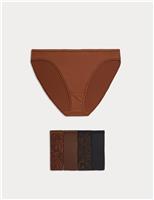 5pk Microfibre High Leg Knickers