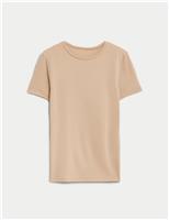 M&S Heatgen Plus Thermal Short Sleeve Top Rose Quartz