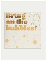 Gold Bubbles Gift Card