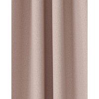 M&S Brushed Eyelet Ultra Thermal Blackout Curtains Blush
