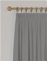 Brushed Pencil Pleat Blackout Ultra Thermal Curtains