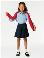 2 Pack Girls Jersey Bow School Skirts (2-14 Yrs)
