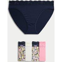 5pk High Leg Knickers