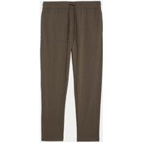 M&S Cotton Rich Straight Leg Joggers Medium Brown