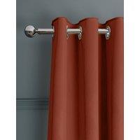 M&S Velvet Eyelet Ultra Thermal Curtains Rust