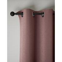 M&S Velvet Eyelet Curtains Mauve