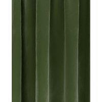 M&S Velvet Pencil Pleat Ultra Thermal Curtains Green