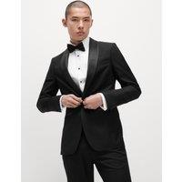 Slim Fit Shawl Collar Stretch Tuxedo Jacket