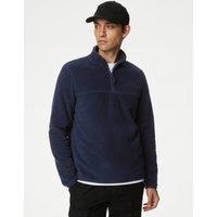 M&S Half Zip Micro Fleece Navy
