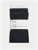 2pk 100 Denier School Tights (6-14 Yrs)