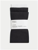 2 Pack 60 Denier School Tights (3-16 Yrs)