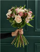 Vintage Rose, Hypericum & Eucalyptus Bouquet