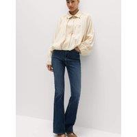 M&S Magic Shaping High Waisted Slim Flare Jeans Medium Indigo