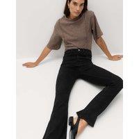 M&S Magic Shaping High Waisted Slim Flare Jeans Black