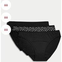 3pk Moderate Absorbency Period Bikini Knickers