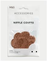 3pk Floral Nipple Covers
