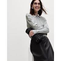 M&S Cotton Rich Sweatshirt Grey Marl