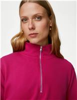 Cotton Rich Half Zip Sweatshirt