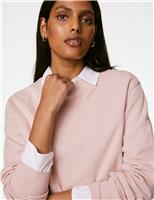 M&S Cotton Rich Sweatshirt Black