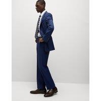 M&S Regular Fit Stretch Ultimate Suit Trousers Dark Indigo