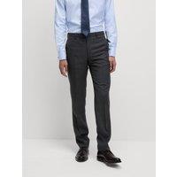 Regular Fit Pure Wool Textured Suit Trousers