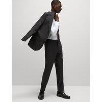 Slim Fit Pure Wool Textured Suit Trousers