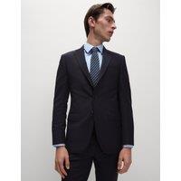 Slim Fit Pure Wool Herringbone Suit Jacket