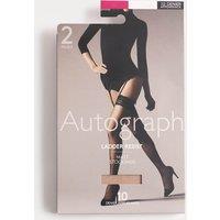 2pk 10 Denier Ladder Resist Matt Stockings