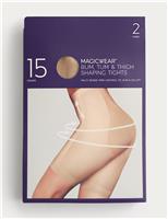 2pk 15 Denier Magicwear Tights