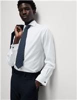 Tailored Fit Luxury Cotton Double Cuff Twill Shirt