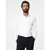 Slim Fit Luxury Cotton Double Cuff Twill Shirt