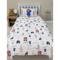 M&S Paddington Bear Cotton Blend Bedding Set Blue Mix