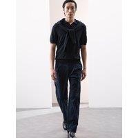 Pure Extra Fine Merino Wool Knitted Polo Shirt